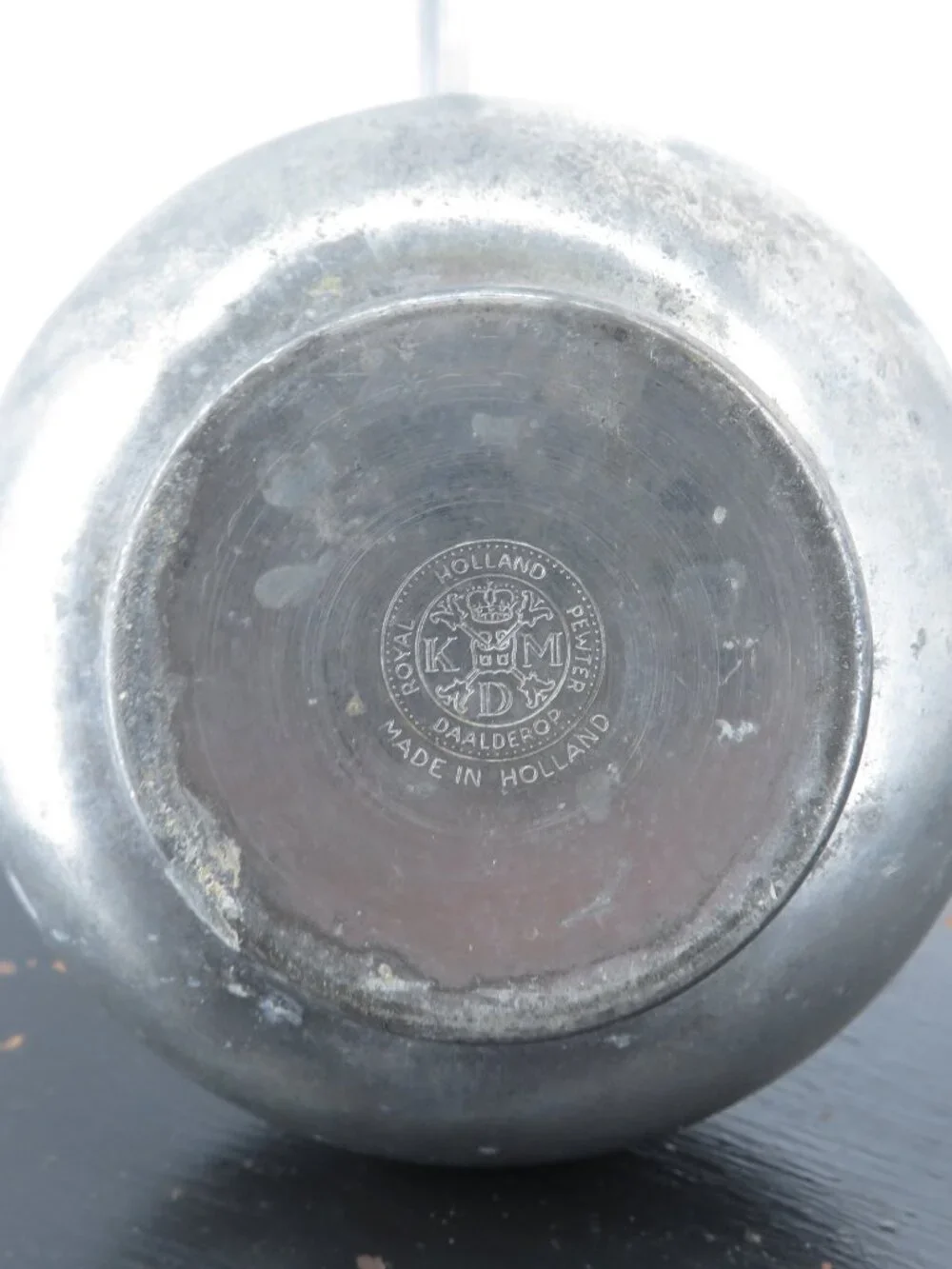 Vintage Pewter Bud Vase Royal Holland Daalderop Silver Gray Small 5 Inch Dutch